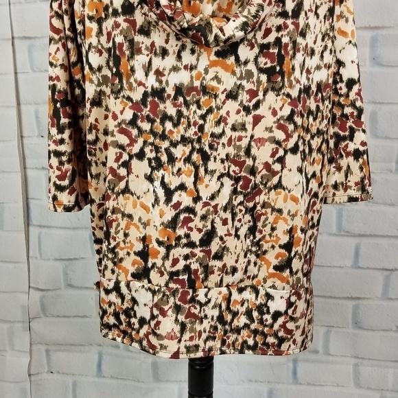 Notations sz 2x stretch cowl neck top - Picture 5 of 8